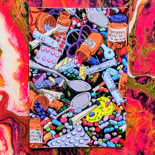 BODY HORROR VACUI: DRUGS (sticker)