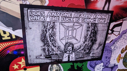 DOES ANYONE REALLY KNOW? (sticker)
