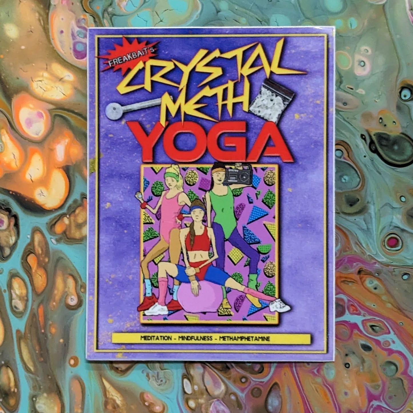 CRYSTAL METH YOGA (sticker)