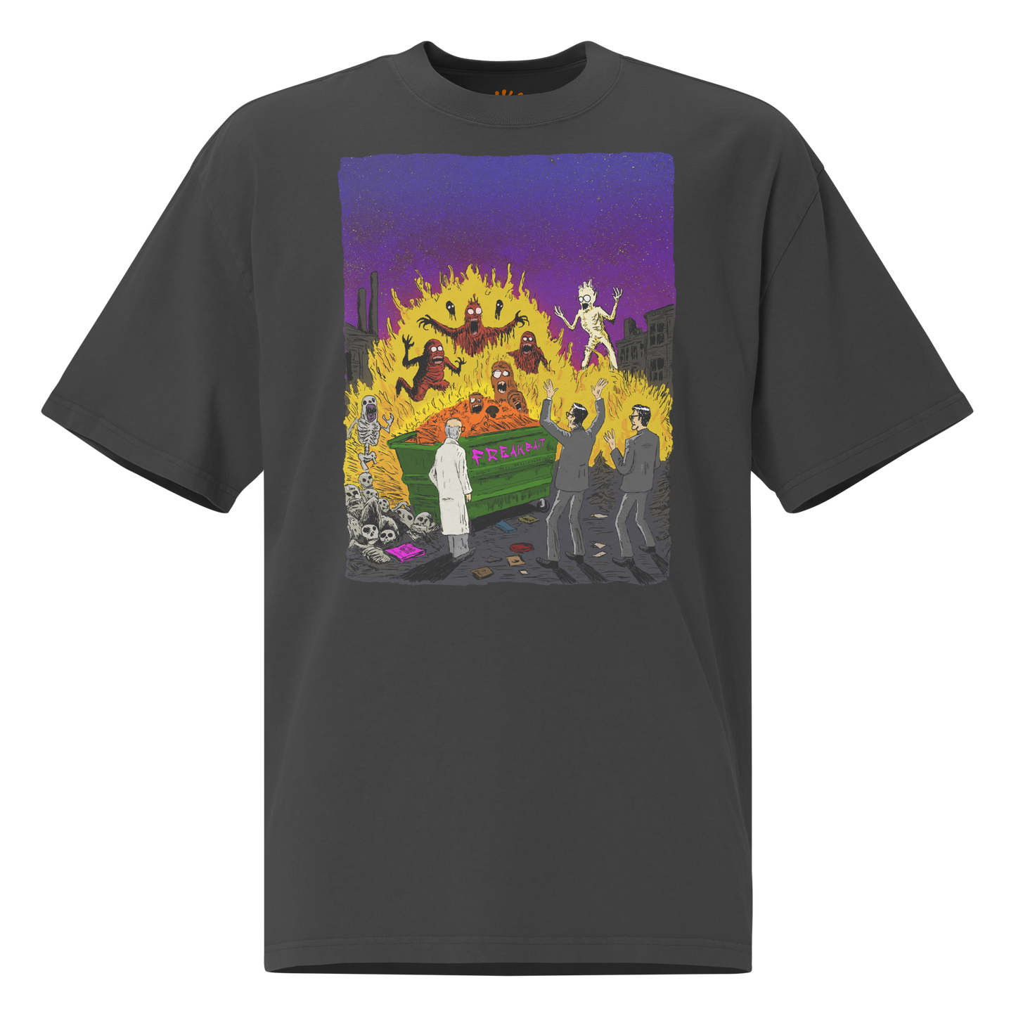 HAUNTED DUMPSTER FIRE (oversized shirt)