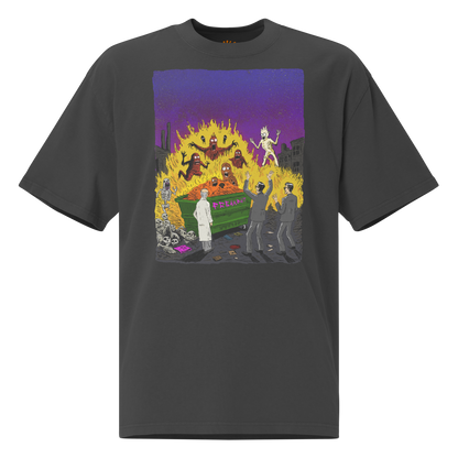 HAUNTED DUMPSTER FIRE (oversized shirt)