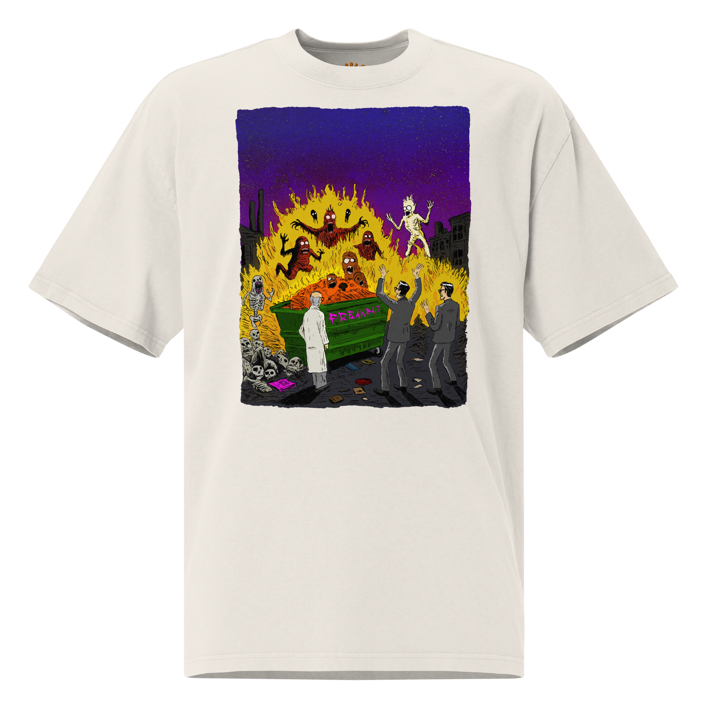 HAUNTED DUMPSTER FIRE (oversized shirt)