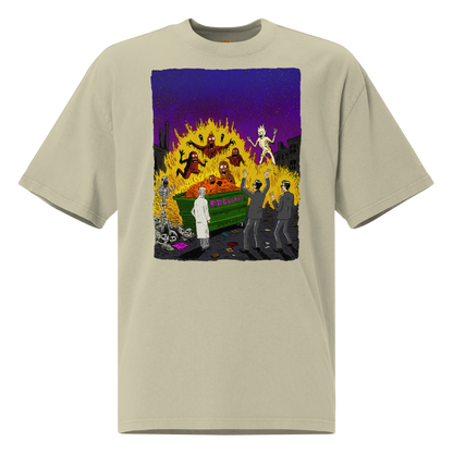 HAUNTED DUMPSTER FIRE (oversized shirt)