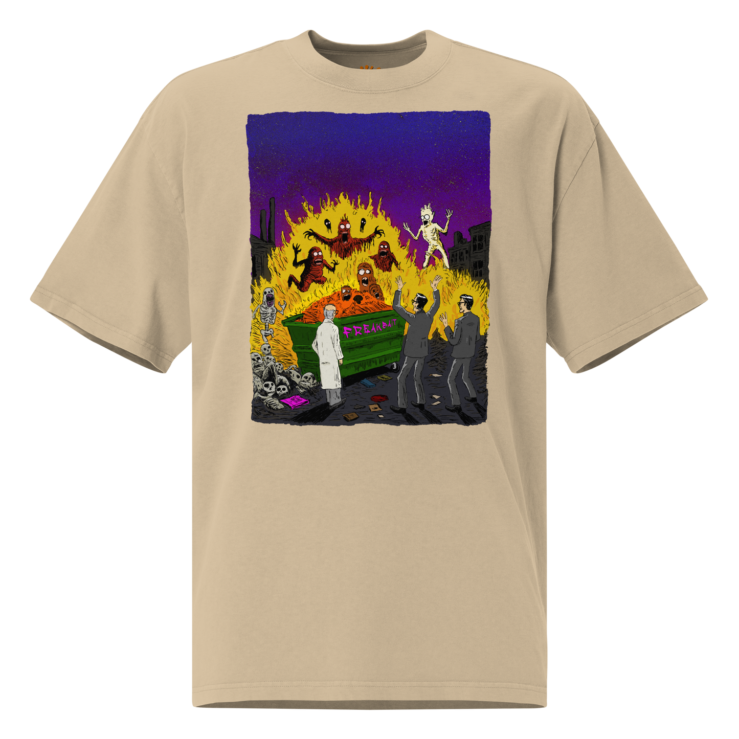 HAUNTED DUMPSTER FIRE (oversized shirt)