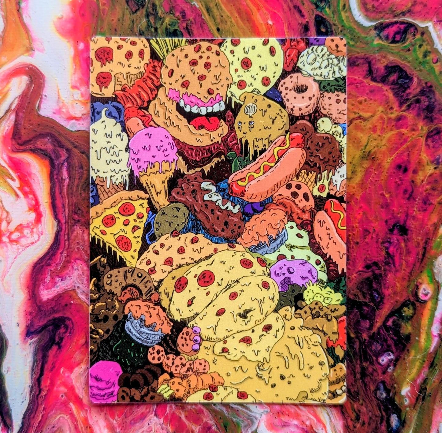 BODY HORROR VACUI: FOOD (sticker)