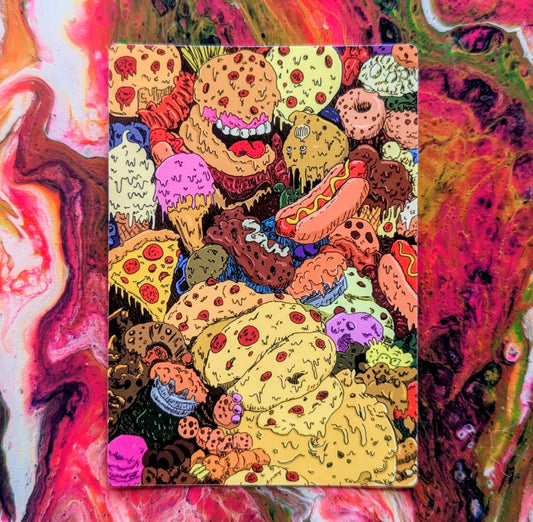 BODY HORROR VACUI: FOOD (sticker)