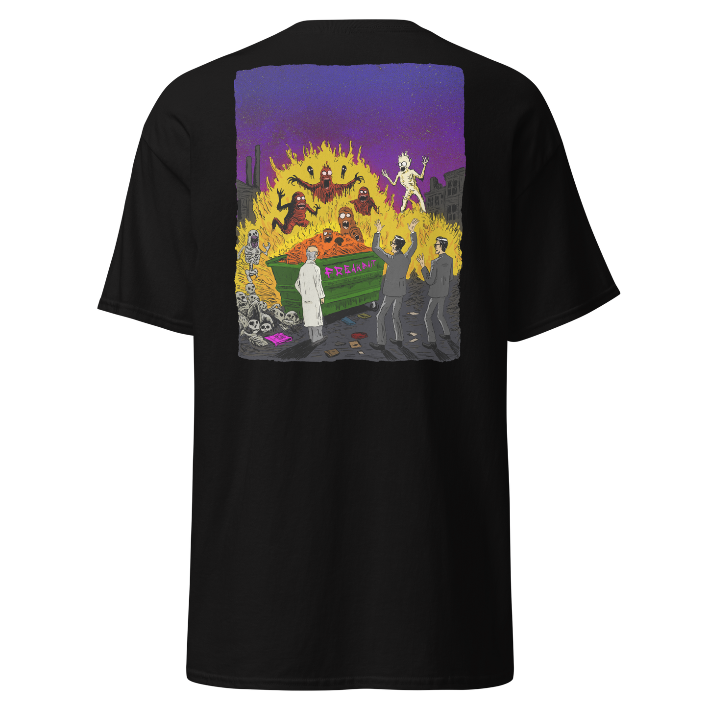 HAUNTED DUMPSTER FIRE (backprint shirt)