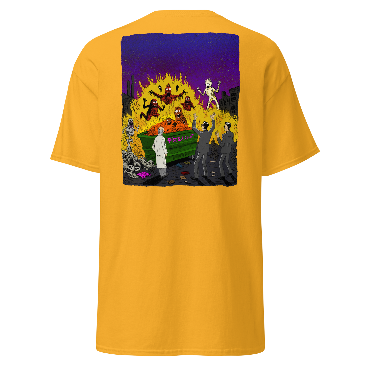 HAUNTED DUMPSTER FIRE (backprint shirt)