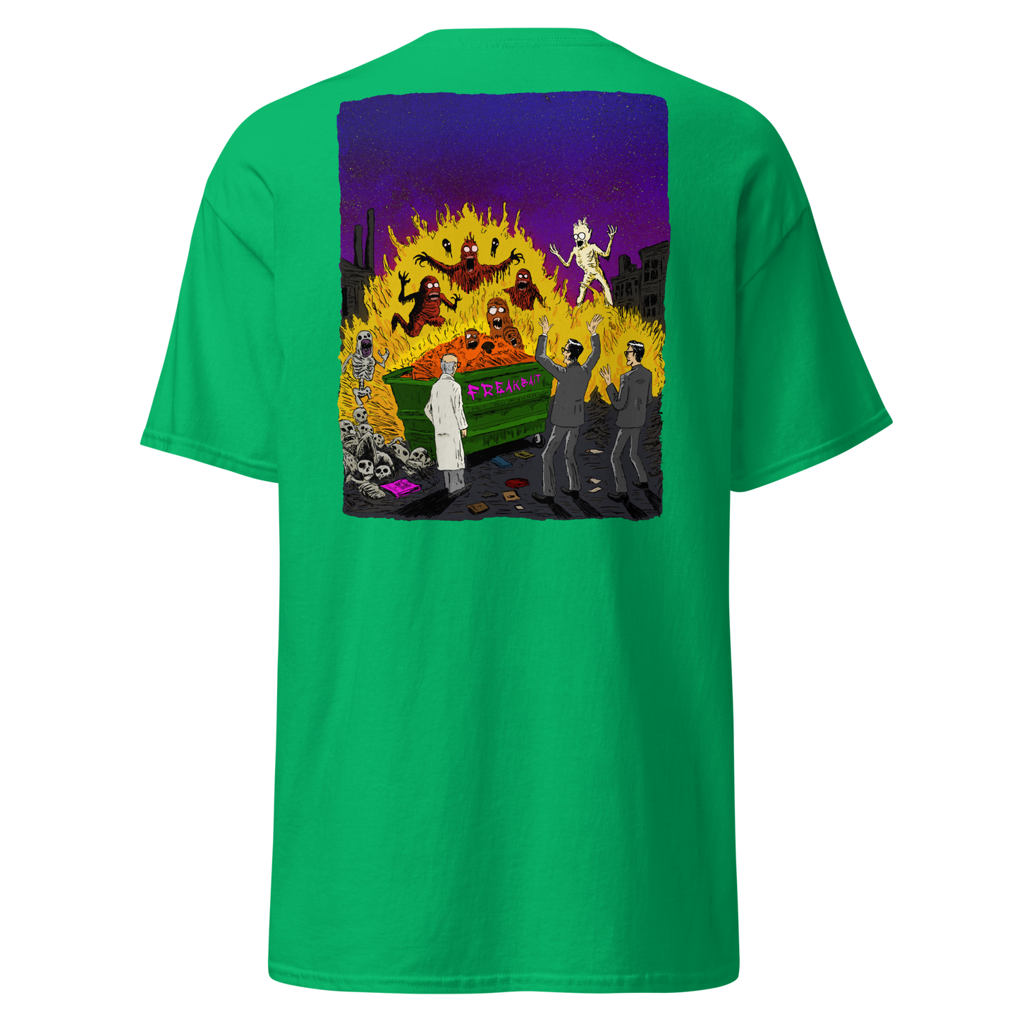 HAUNTED DUMPSTER FIRE (backprint shirt)