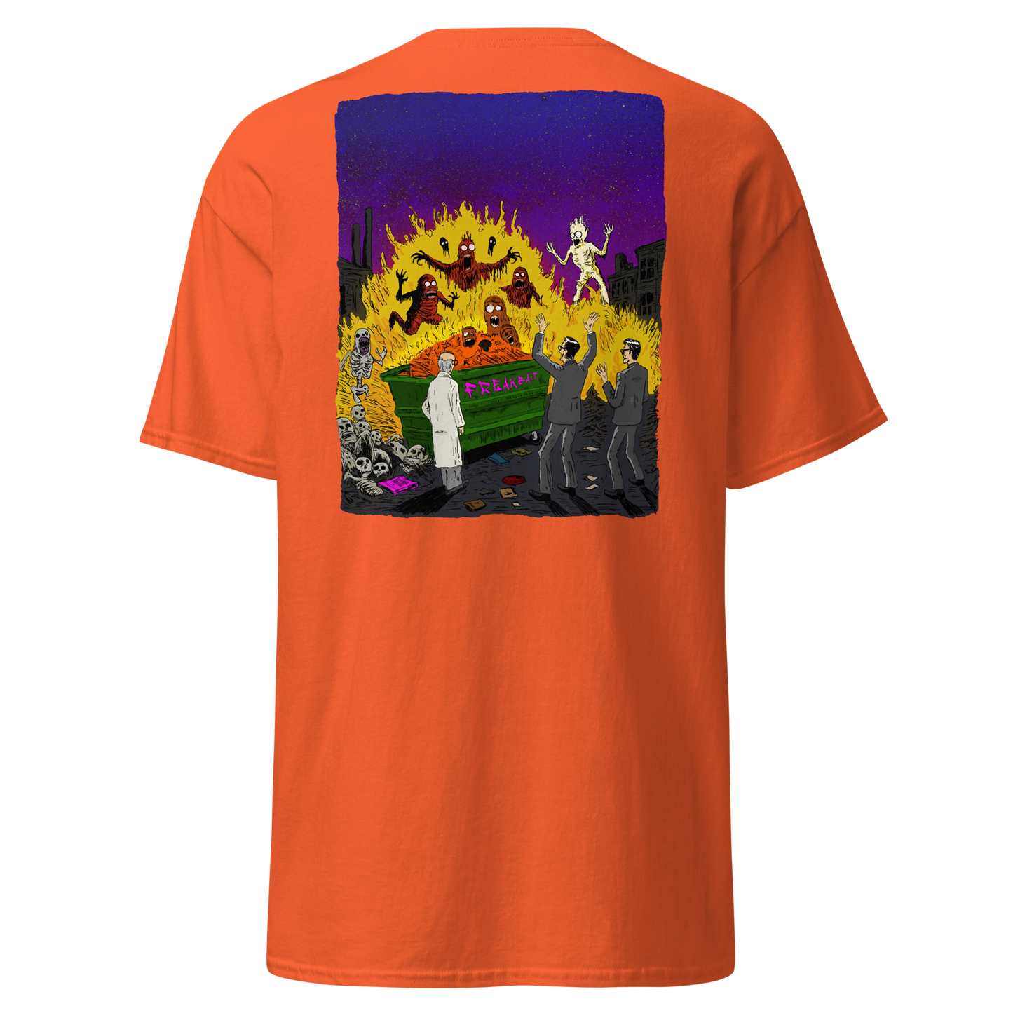 HAUNTED DUMPSTER FIRE (backprint shirt)