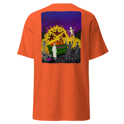 HAUNTED DUMPSTER FIRE (backprint shirt)