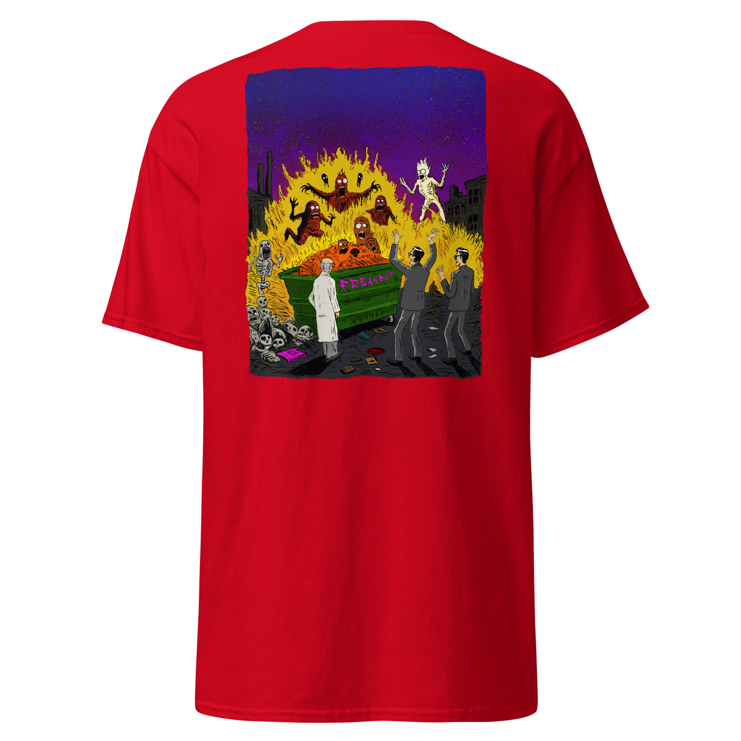 HAUNTED DUMPSTER FIRE (backprint shirt)