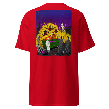 HAUNTED DUMPSTER FIRE (backprint shirt)