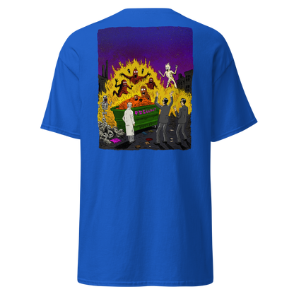 HAUNTED DUMPSTER FIRE (backprint shirt)