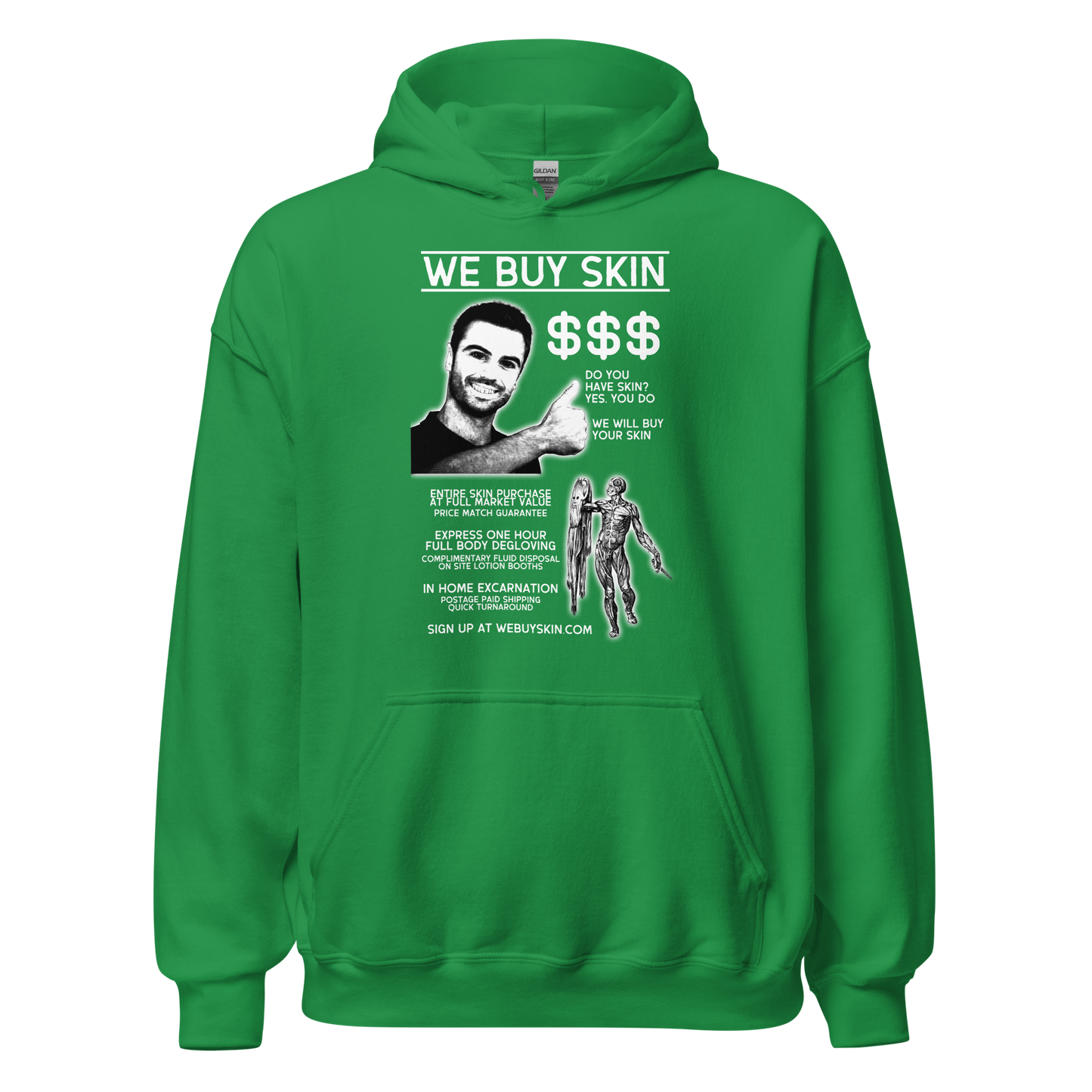 WE BUY SKIN (hoodie)