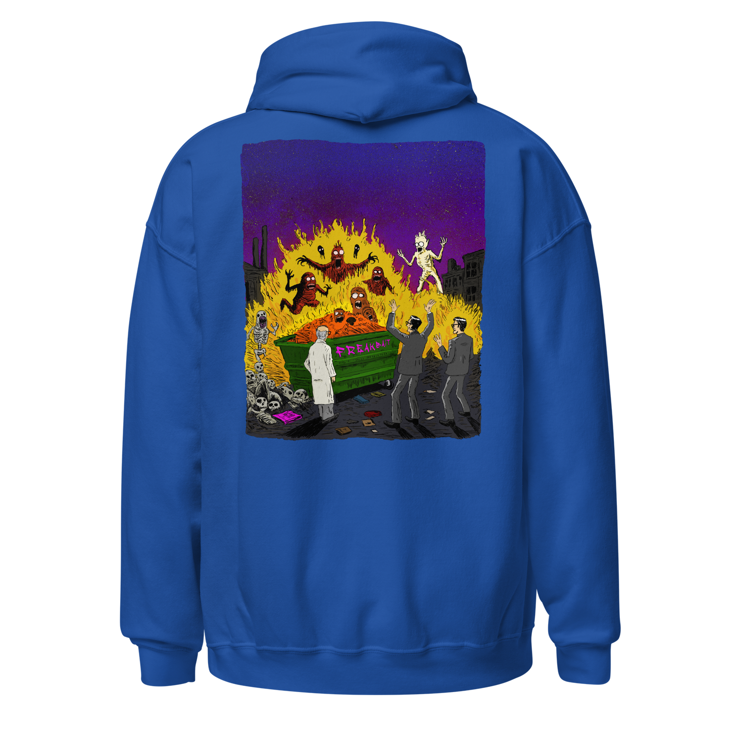 HAUNTED DUMPSTER FIRE (backprint hoodie)