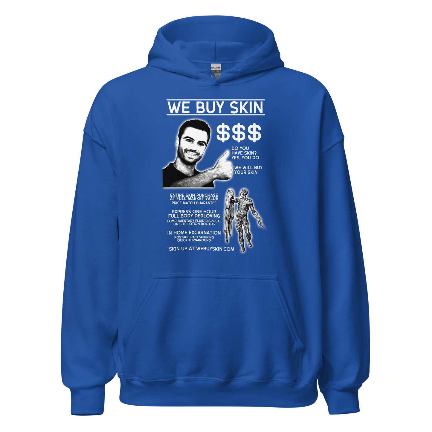 WE BUY SKIN (hoodie)