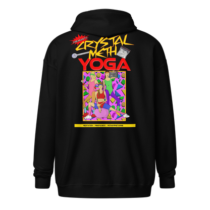 CRYSTAL METH YOGA (backprint zip hoodie)