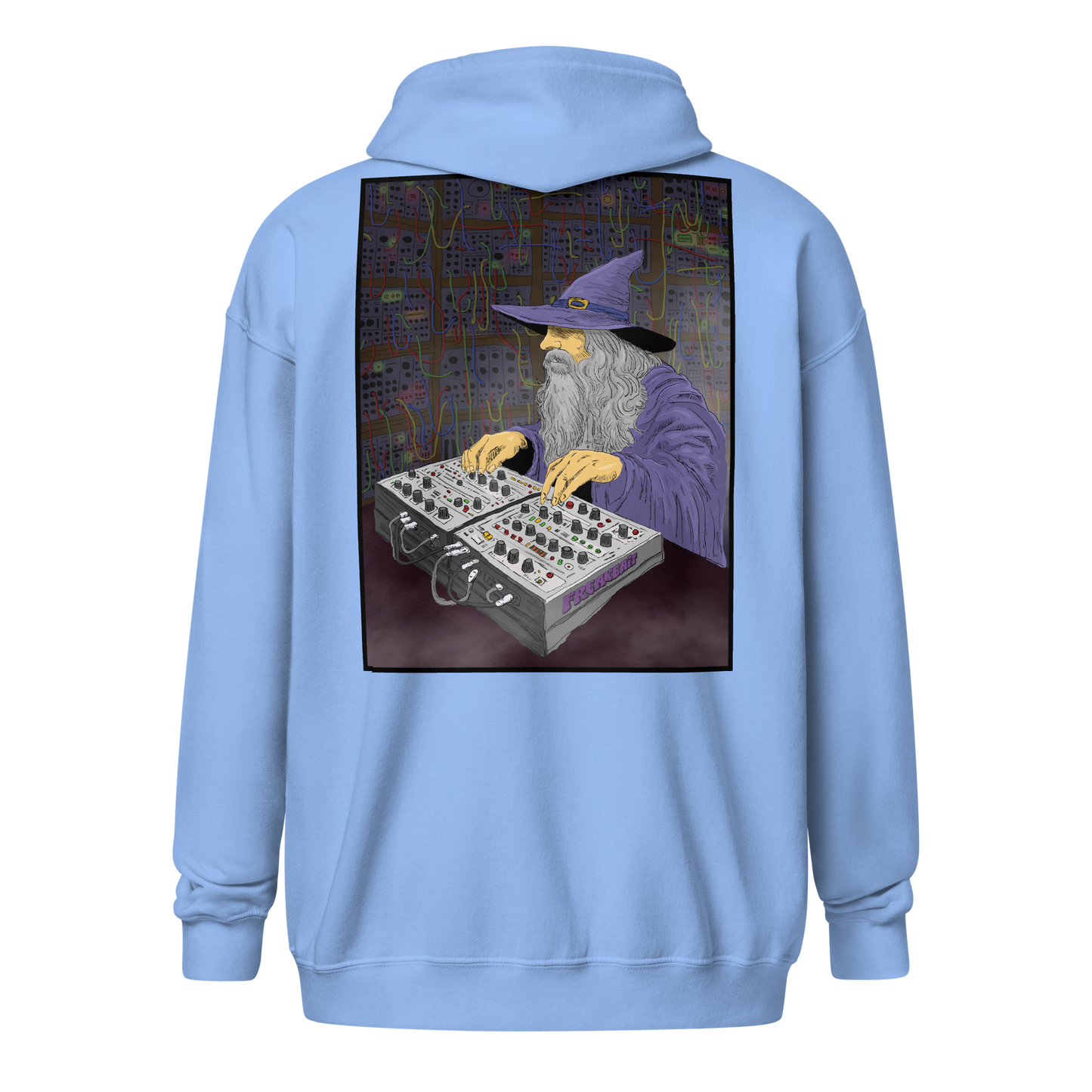 SYNTH WIZARD (backprint zip hoodie)