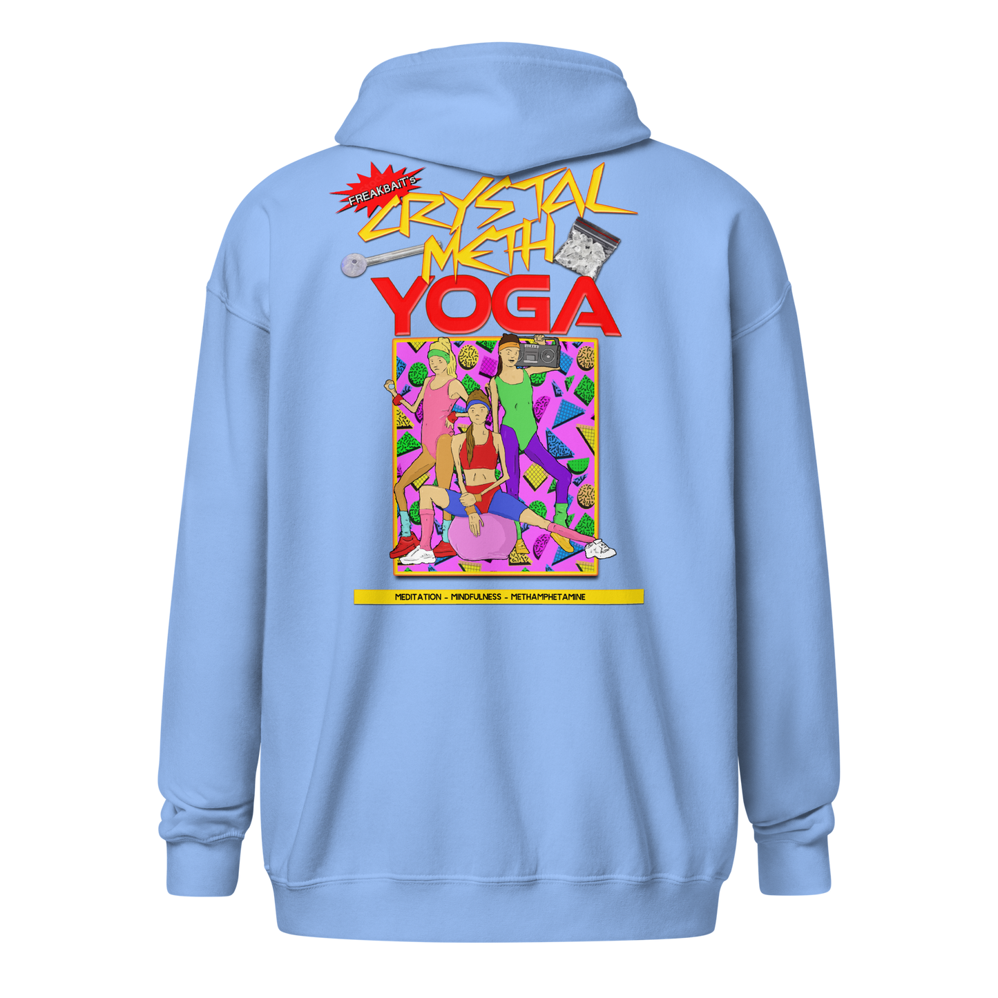 CRYSTAL METH YOGA (backprint zip hoodie)