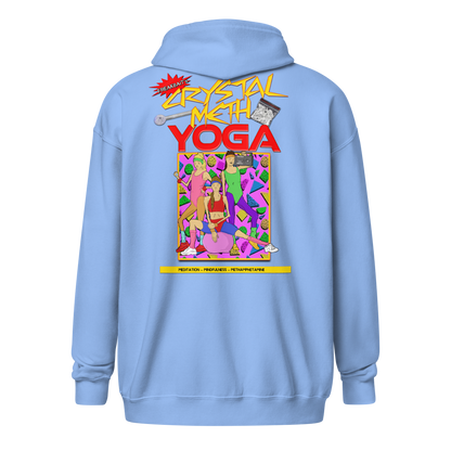 CRYSTAL METH YOGA (backprint zip hoodie)