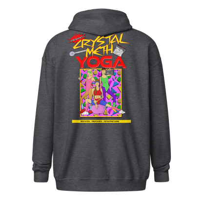 CRYSTAL METH YOGA (backprint zip hoodie)