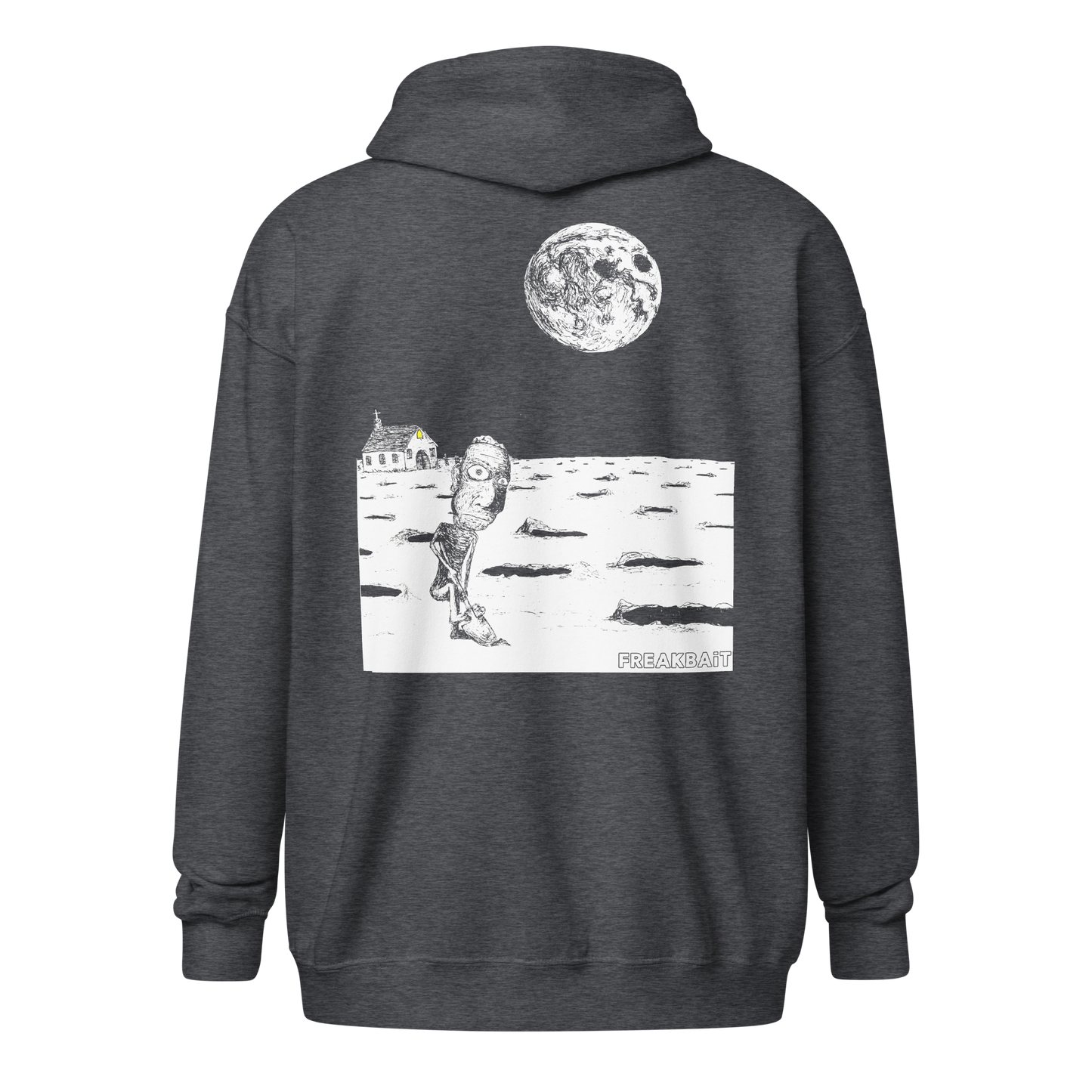 FIELD OF HOLES (backprint zip hoodie)