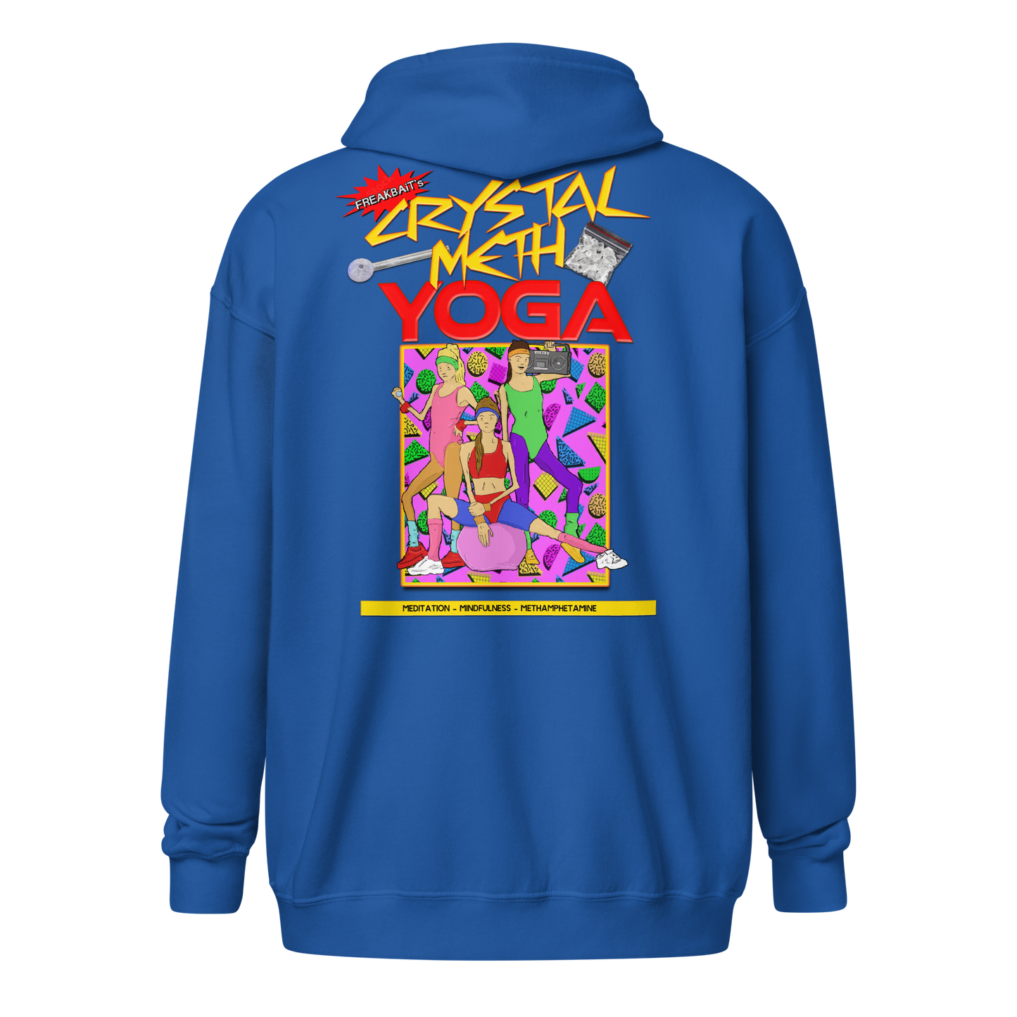 CRYSTAL METH YOGA (backprint zip hoodie)