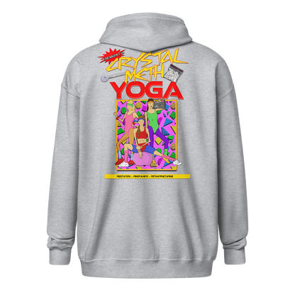 CRYSTAL METH YOGA (backprint zip hoodie)