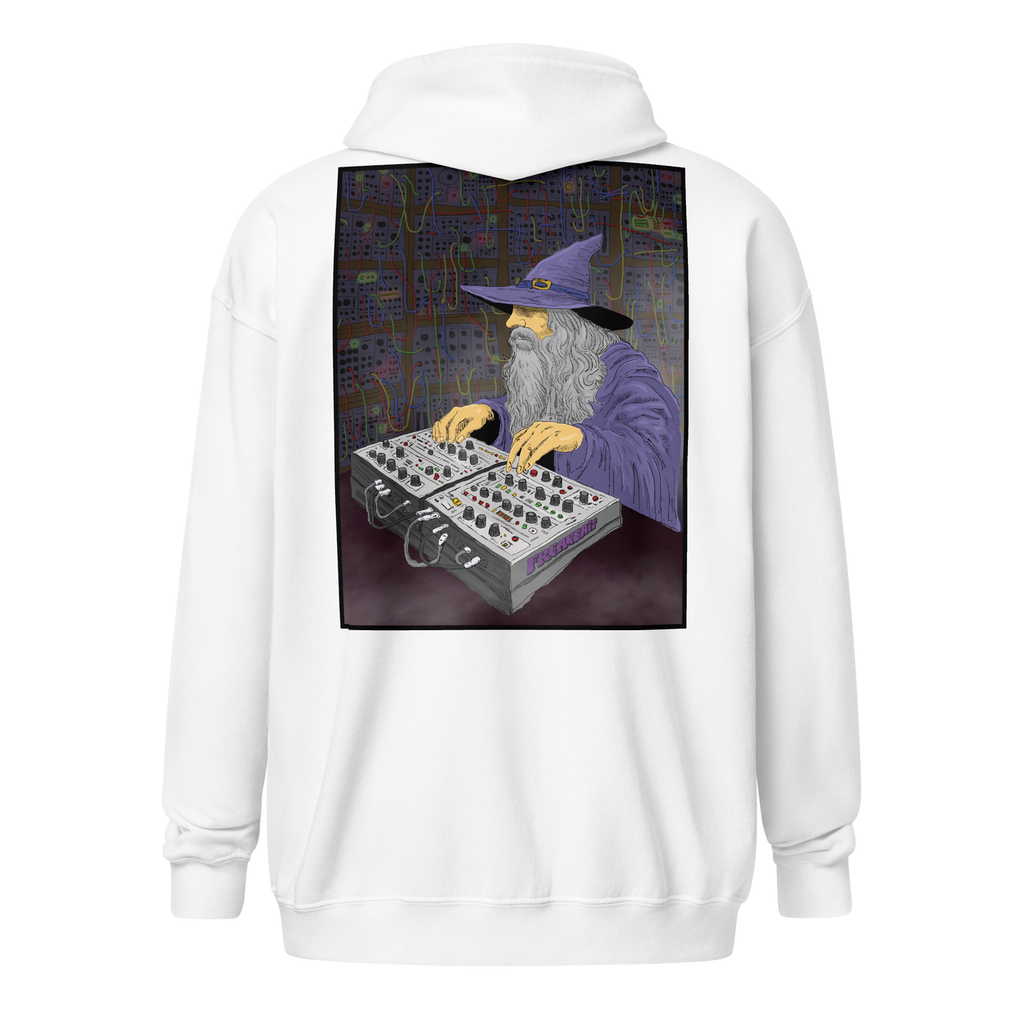 SYNTH WIZARD (backprint zip hoodie)