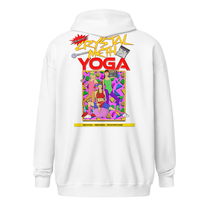 CRYSTAL METH YOGA (backprint zip hoodie)